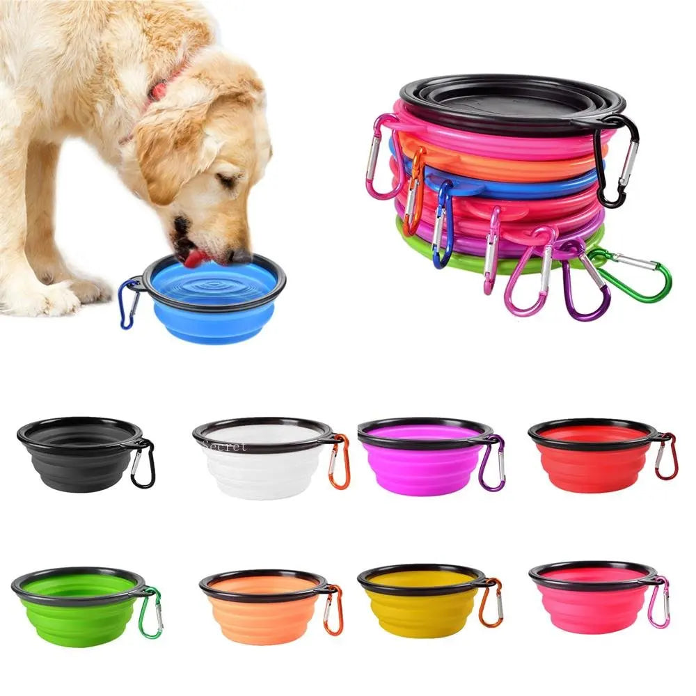 Collapsible Pet Silicone Water Bowl